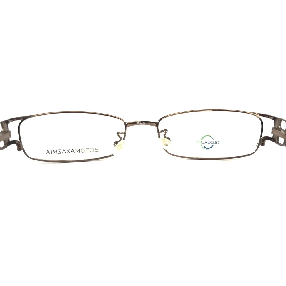 BCBGMAXAZRIA Eyeglasses Frames G-AYANA SAND Brown Gold Rectangle 54-17-135